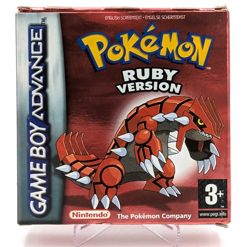 Pokemon Ruby Version - Complete In Box (CIB) - GameBoy Advance game (ENG) (A Grade) (Used)